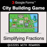 Simplifying Fractions | City Building Game - Google Forms 