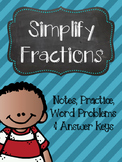 Simplifying Fractions Notes & Practice