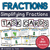 Simplifying Fractions Task Cards