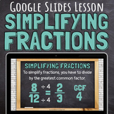 Simplifying Fractions and Greatest Common Factor Lesson fo
