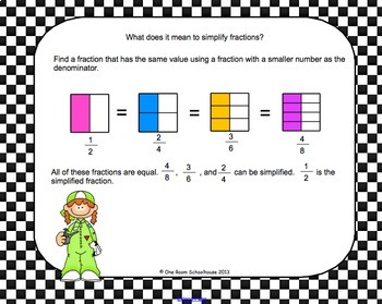 Simplifying Fractions for Students Who Can't Multiply or Divide | TpT