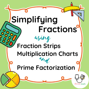 Preview of Simplifying Fractions using 3 Models