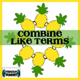 Combine Like Terms - Simplify Linear Expressions Pineapple Wreath
