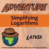 Simplifying Logarithms Activity - Printable & Digital - La