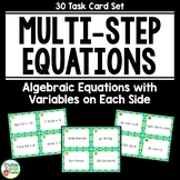 Multi-Step Equations Task Cards DOLLAR DEAL