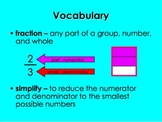 Simplifying Proper Fractions 1 PowerPoint by Kelly Katz