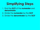 Simplifying Proper Fractions 2 PowerPoint by Kelly Katz