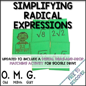 Preview of Simplifying Radical Expressions Card Game