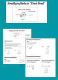 Simplifying Radical Expressions "Cheat Sheet"