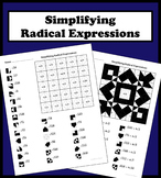 Simplifying Radical Expressions Color Worksheet