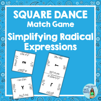 Preview of Simplifying Radical Expressions Activity | Tarsia Puzzle Match Game