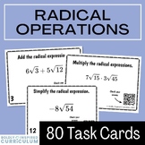 Simplifying Radical Expressions Task Cards - Add, Subtract