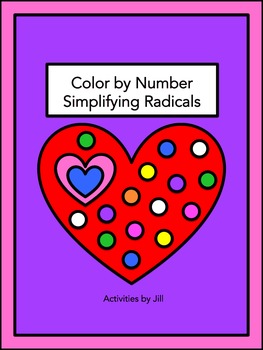 Preview of Simplifying Radicals Color by Number (Distance Learning)