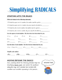 Simplifying Radicals - Lesson and Practice Problems
