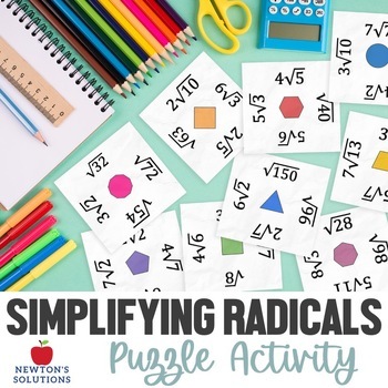 Preview of Simplifying Radicals Puzzle Activity