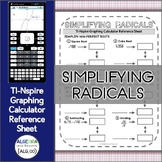Simplifying Radicals | TI-NSpire Graphing Calculator Refer