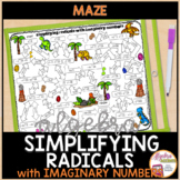 Simplifying Radicals with Imaginary Numbers Maze Activity
