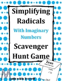 Simplifying Radicals with Imaginary Numbers Scavenger Hunt Game