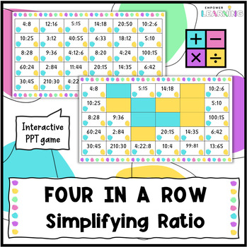 Preview of Simplifying Ratio Four in a Row Game