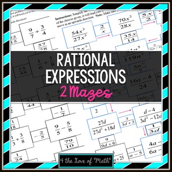 Preview of Simplifying Rational Expression Mazes