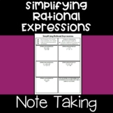 Simplifying Rational Expressions - Notes
