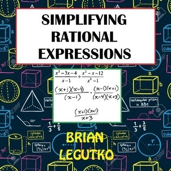 Preview of Simplifying Rational Expressions (Notes, Worksheet, Pop Quizzes w/ Answer Keys)