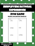 Simplifying Rational Expressions Row Game