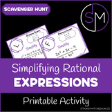 Simplifying Rational Expressions - Scavenger Hunt