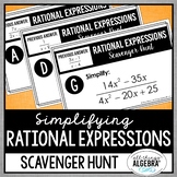 Simplifying Rational Expressions | Scavenger Hunt