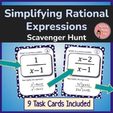 Simplifying Rational Expressions Scavenger Hunt