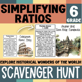 Simplifying Ratios | Scavenger Hunt | 6th Grade | Guided N