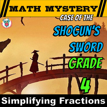 Preview of Simplifying (Reducing) Fractions Math Mystery Activity - 4th Grade Math Edition