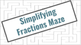Simplifying / Reducting Fractions Maze - Answer Key - No P