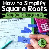Simplifying Square Roots Introduction Lesson