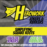 Simplifying Square Roots Printable Activities - Herowork W