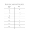 Simplifying Square Roots activity 