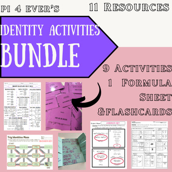 Preview of Simplifying Trig Identities Activity Bundle