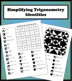 Simplifying Trigonometric Expressions Color Worksheet