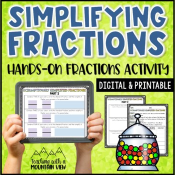 Preview of Simplifying Fractions Activity