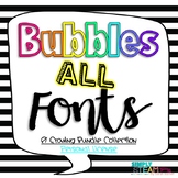 Growing Fonts Bundle Personal {Non-Commercial} Use Bubbles Fonts
