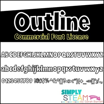 Preview of Font - Bubbles Outline {COMMERCIAL LICENSE}