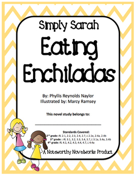 Preview of Simply Sarah: Eating Enchiladas - Novel Study / Key