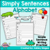 Simply Sentences Alphabet - No Prep Sentence Handwriting L