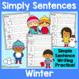 Simply Sentences - Winter - No Prep Sentence Writing Cente