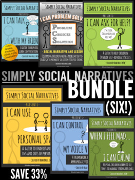 Preview of Social Stories BUNDLE - Simply Social Narratives (SAVE 33%)