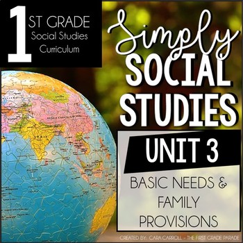 Preview of Simply Social Studies First Grade - Unit 3 - Basic Needs & Family Provisions