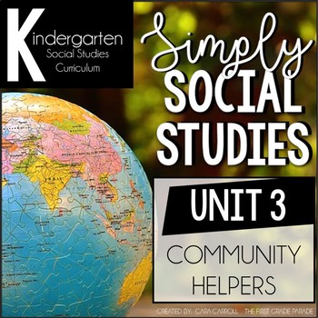 Preview of Simply Social Studies Kindergarten - Unit 3 Community Helpers