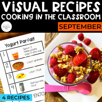 Preview of Visual Recipes | September | Cooking | Special Education