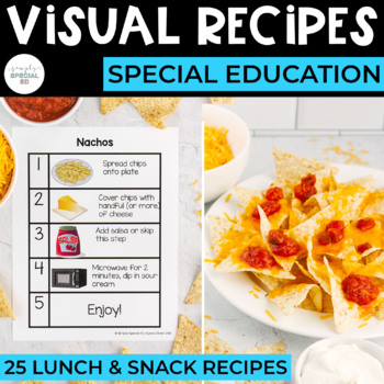 Preview of Visual Recipes | Lunch and Snacks | Cooking | Special Education