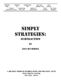 Simply Strategies: Subtraction